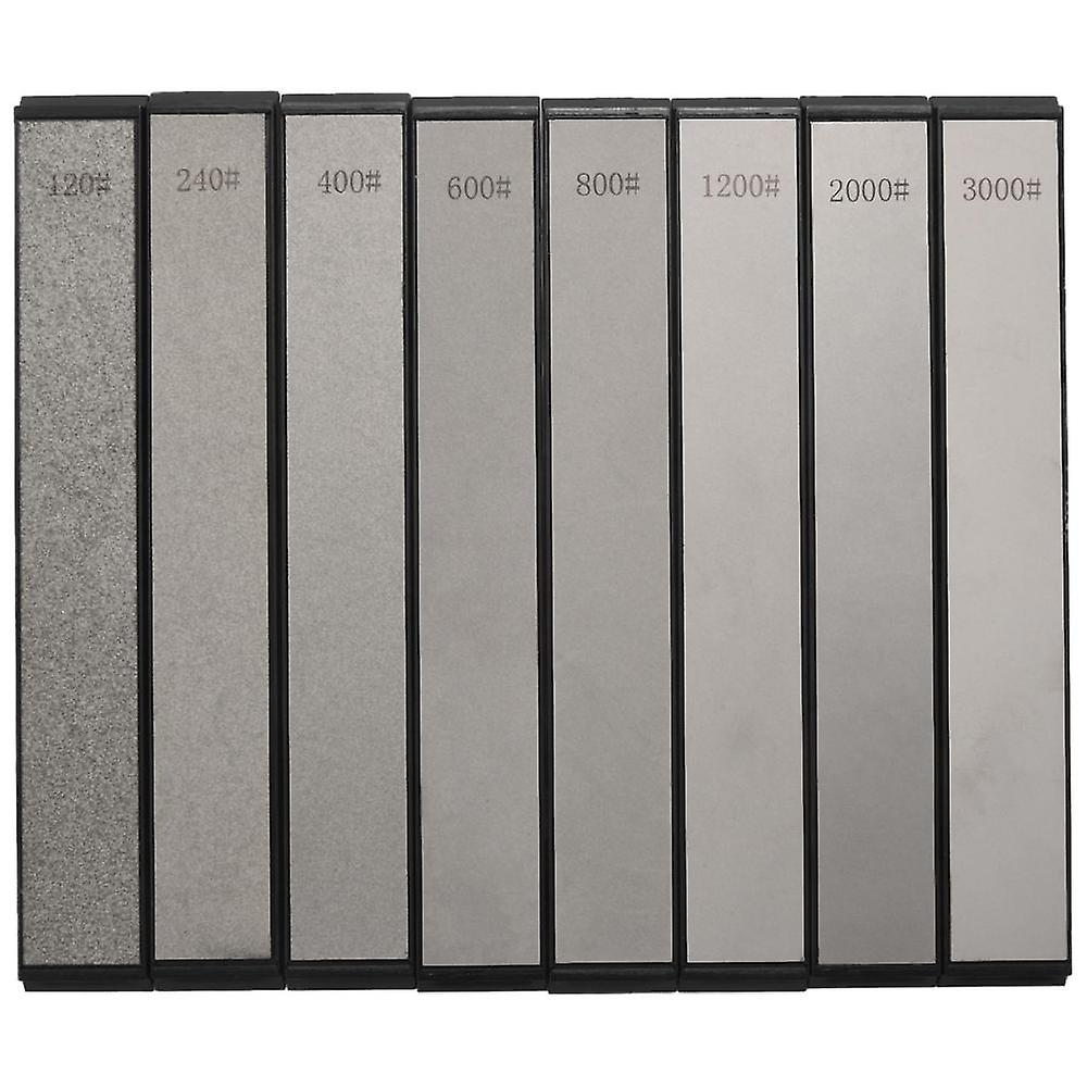 8pcs Diamond Stone Bar Knife Sharpener Fixed Angle Sharpening Diamond Whetstone Kitchen Frinding Bl