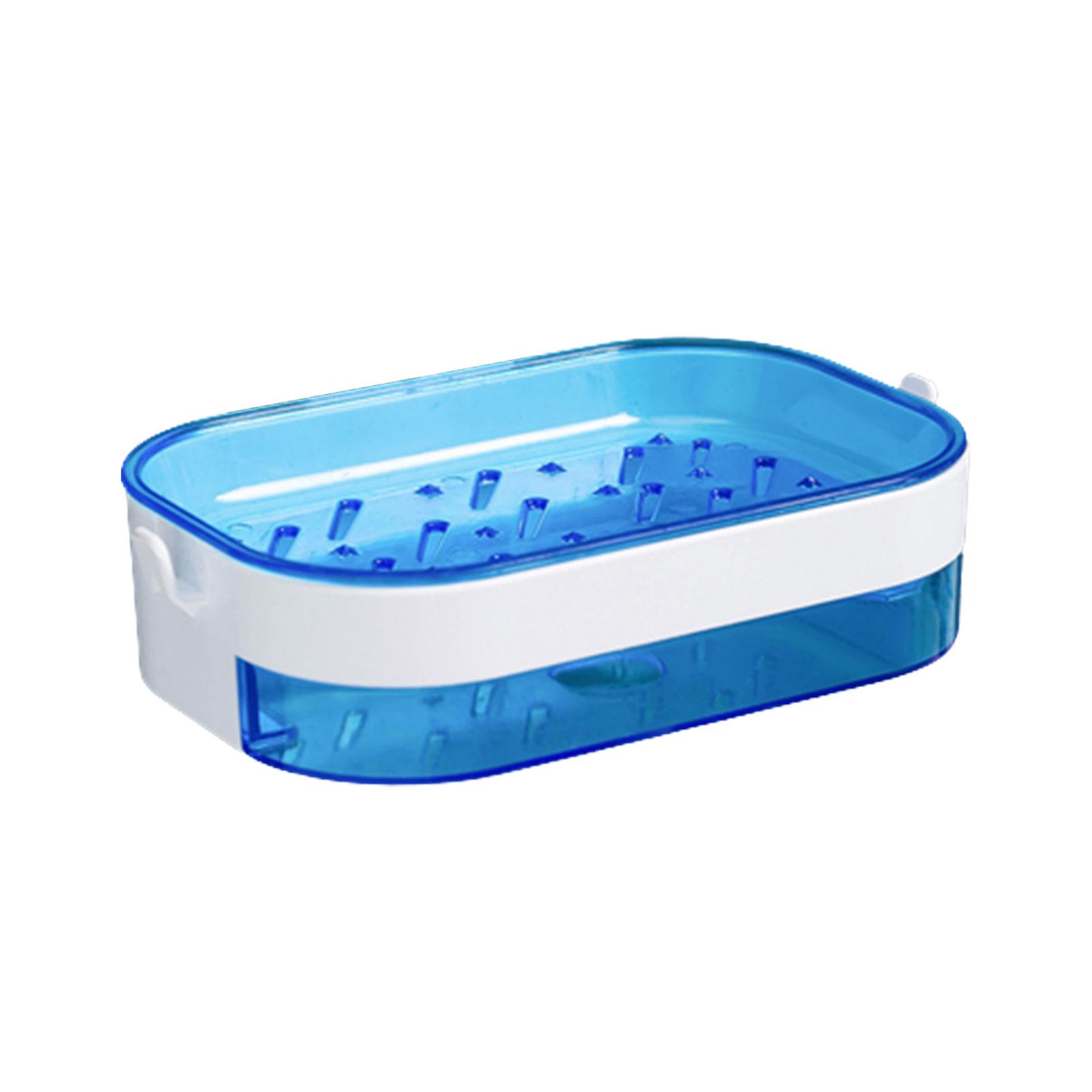 Plastic Bathroom Soap Dish Tray 2 Tier Quick Drying Bathroom Soap Dishes