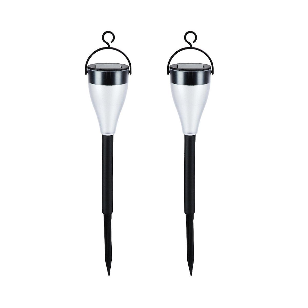Auto Sensing Led Solar Garden Lamps For Outdoor Patio Lawn - Pack Of 2