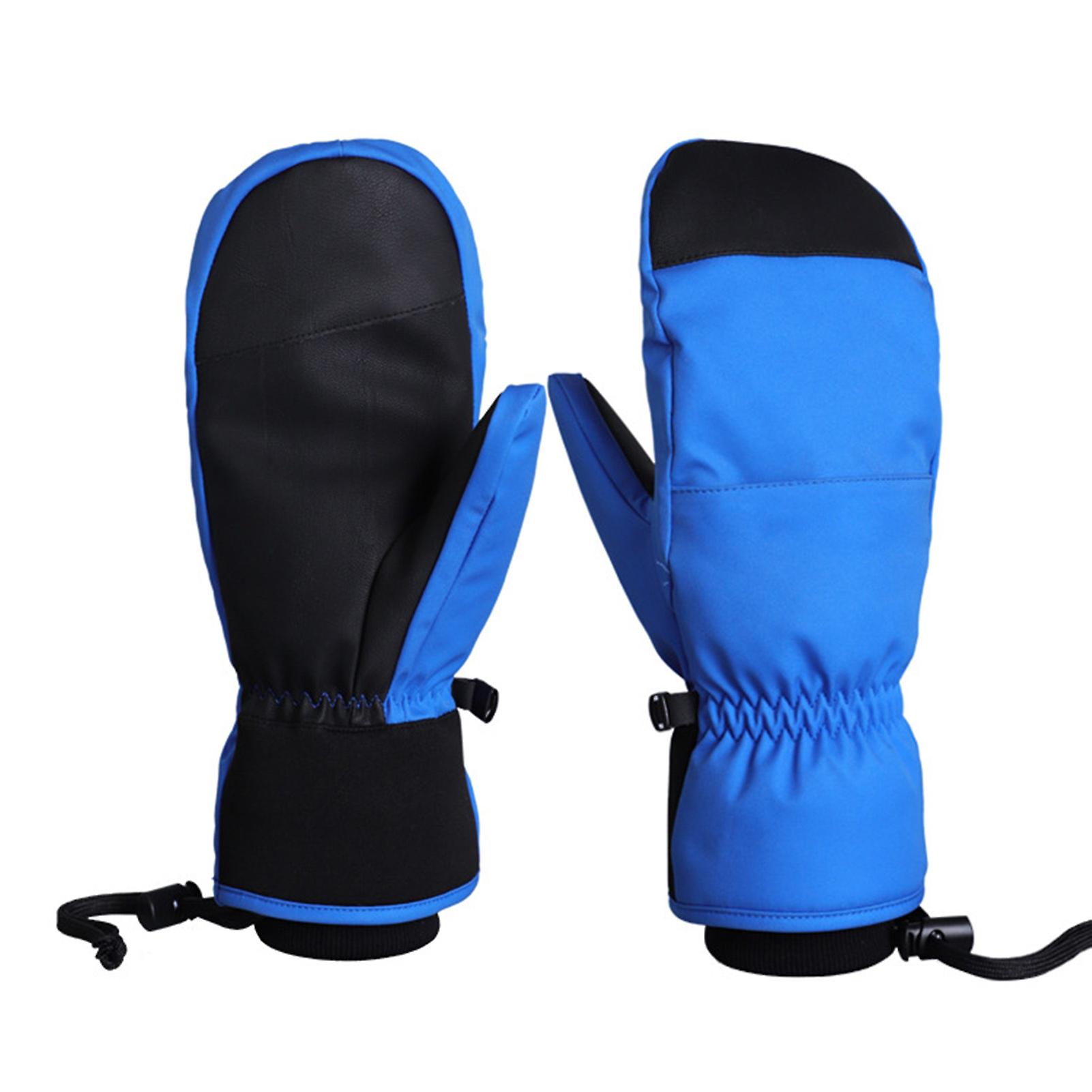 Thicken Inner 5 Finger Ski Gloves Conductive Touch Screen Warm Gloves for Snowmobiling