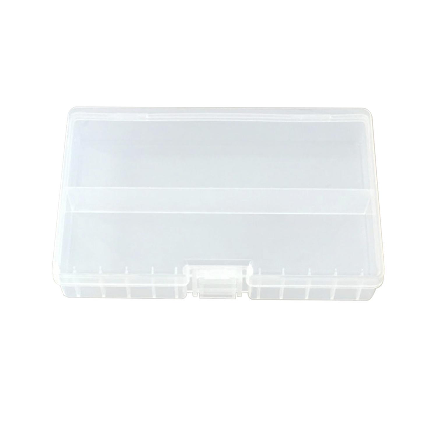 Battery Storage Box Transparent Portable 48Pcs AA AAA Rechargeable Battery Container Organizer