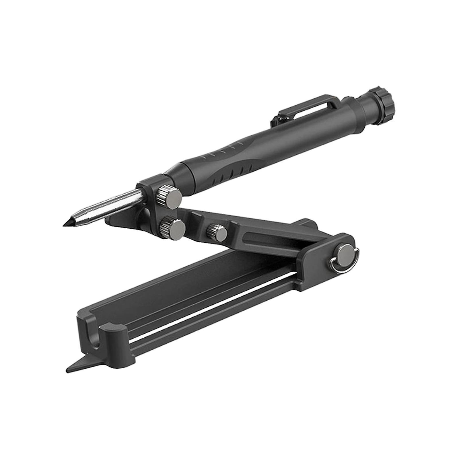 Measuring Marking Tool Construction Pencil Aluminum Alloy Scribe Tool Black