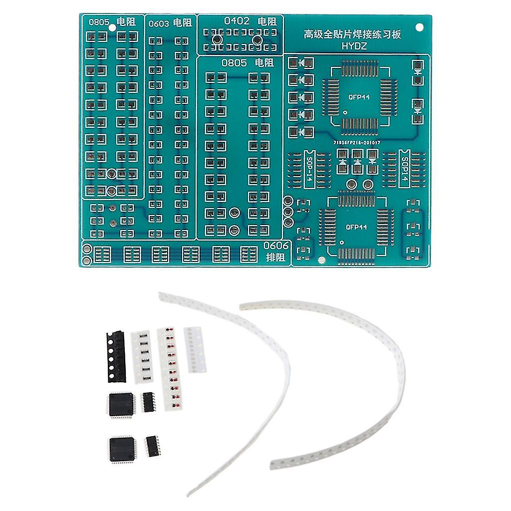 Smt Smd Soldering Practice Kit Board Electronic Component Weld Practice Suite