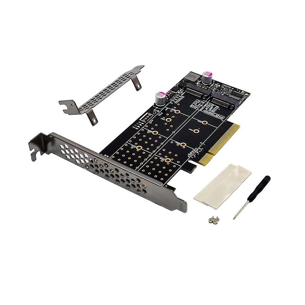 Pci-e X8 Dual Channel M.2 Nvme Ssd Boost Expansion Card M.2 M Key Nvme Solid State Drives Adapter C