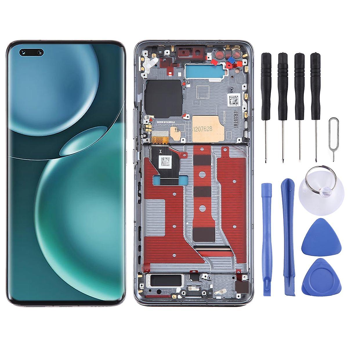For Honor Magic4 Pro Display Full LCD with Frame Unit Touch Spare Part Repair Black