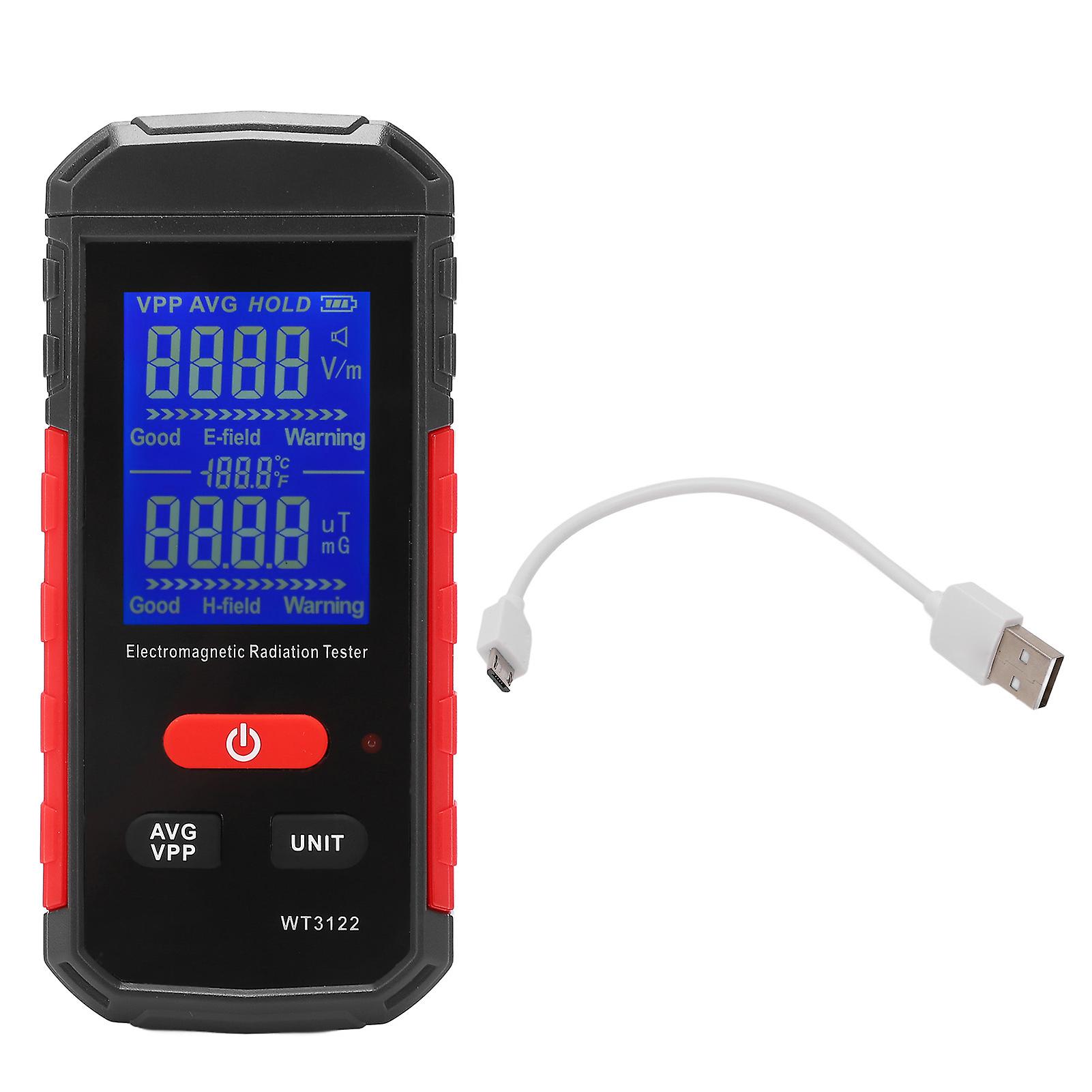 Radiation Detector Electric Field Magnetic Field Detection Data Lock Electromagnetic Radiation Meter