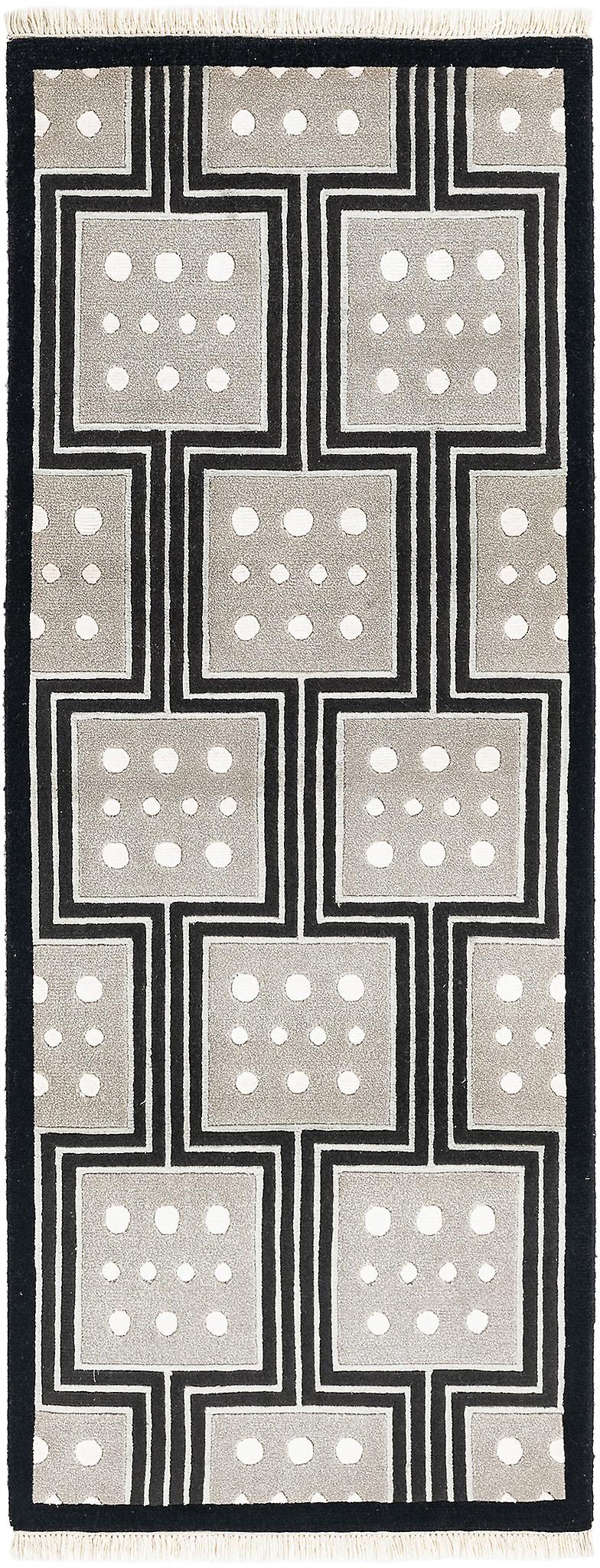 Hadorn Darya-Indian 79x203 with Black Handloom India Rug