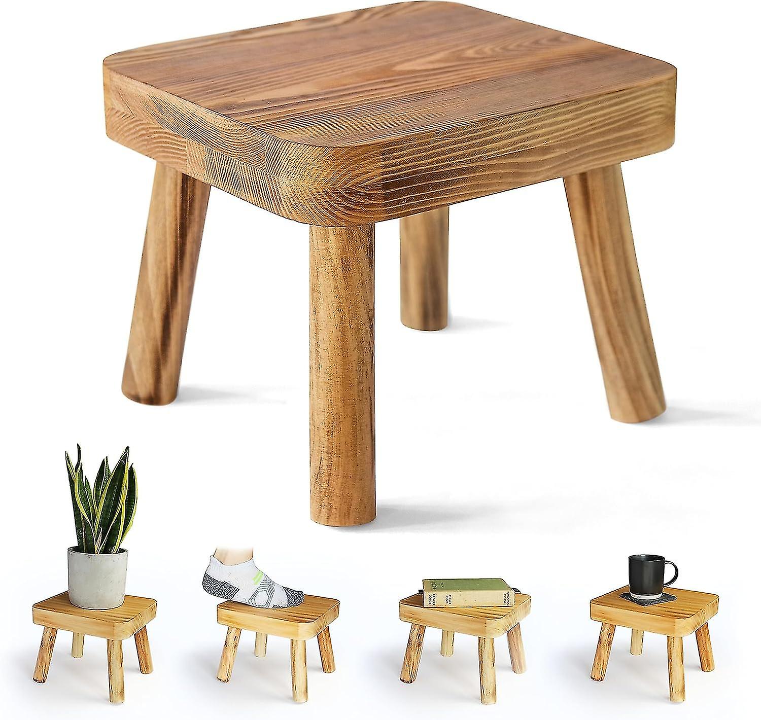 Small Wooden Stool, Plant Stand Indoor, Small Step Stool Kids Stool,small Side Table, Plant Table