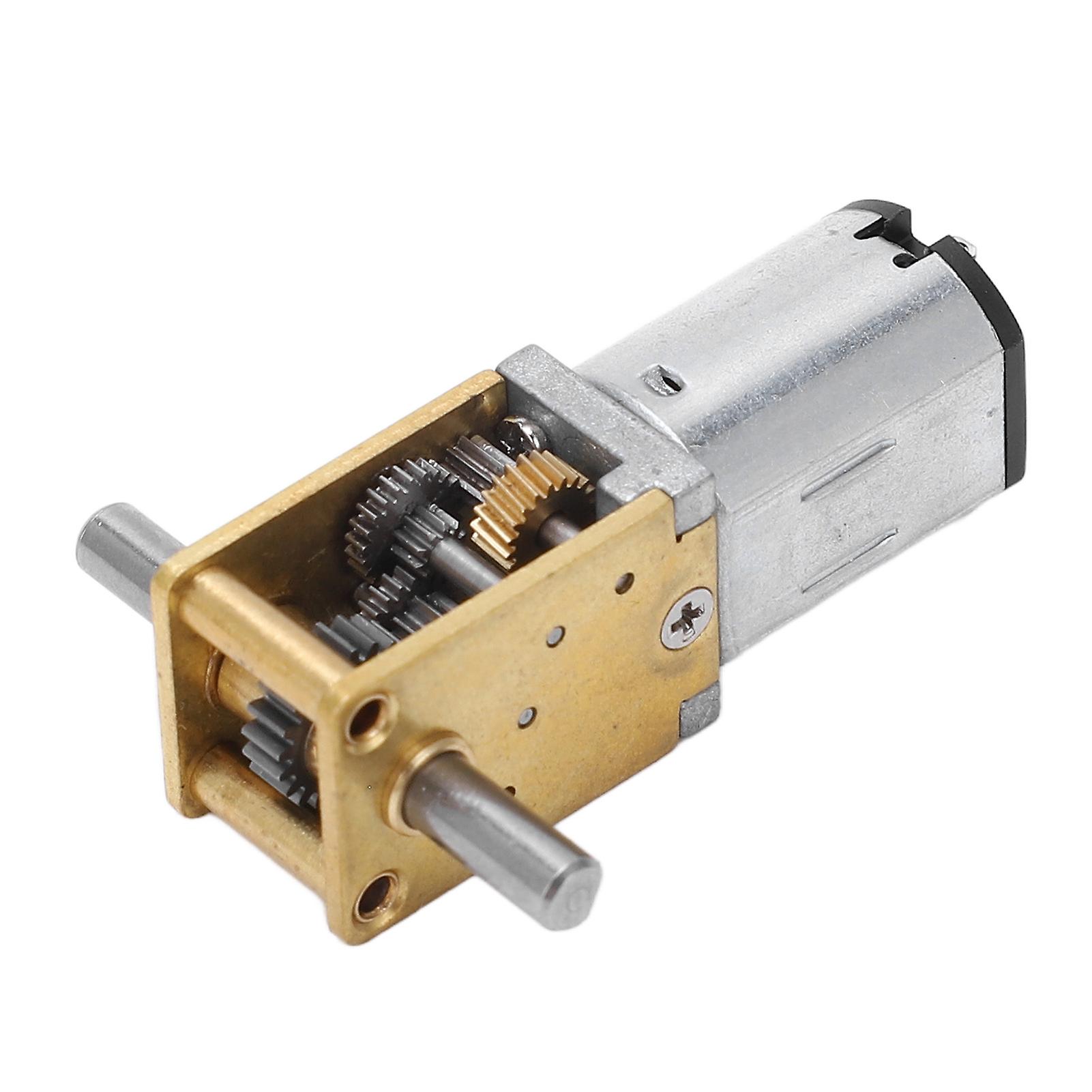 Gear Motor Speed Reduction Dual Output Shaft Worm Brushed Large Torsion for Machine DC6V 100RPM 