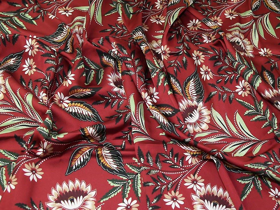 John Kaldor Paris Charmeuse Silky Satin Fabric Wine - per metre