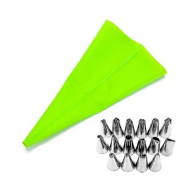 Green 18-piece Cake Tool Set, Diy Baking Supplies Az10659