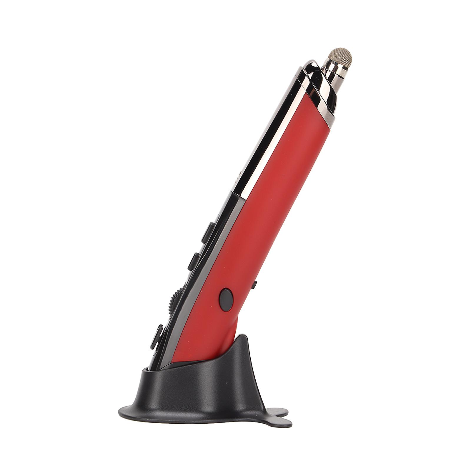 Wireless Pen Mouse, 3 Adjustable DPI Levels, Touch Writing, Low Power Consumption, Compact, Portable, Computer Accessories, Red
