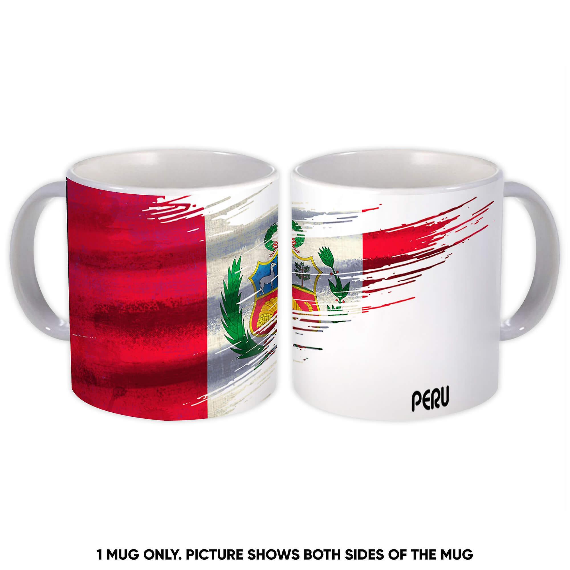 Gift Mug: Peru Flag Peruvian