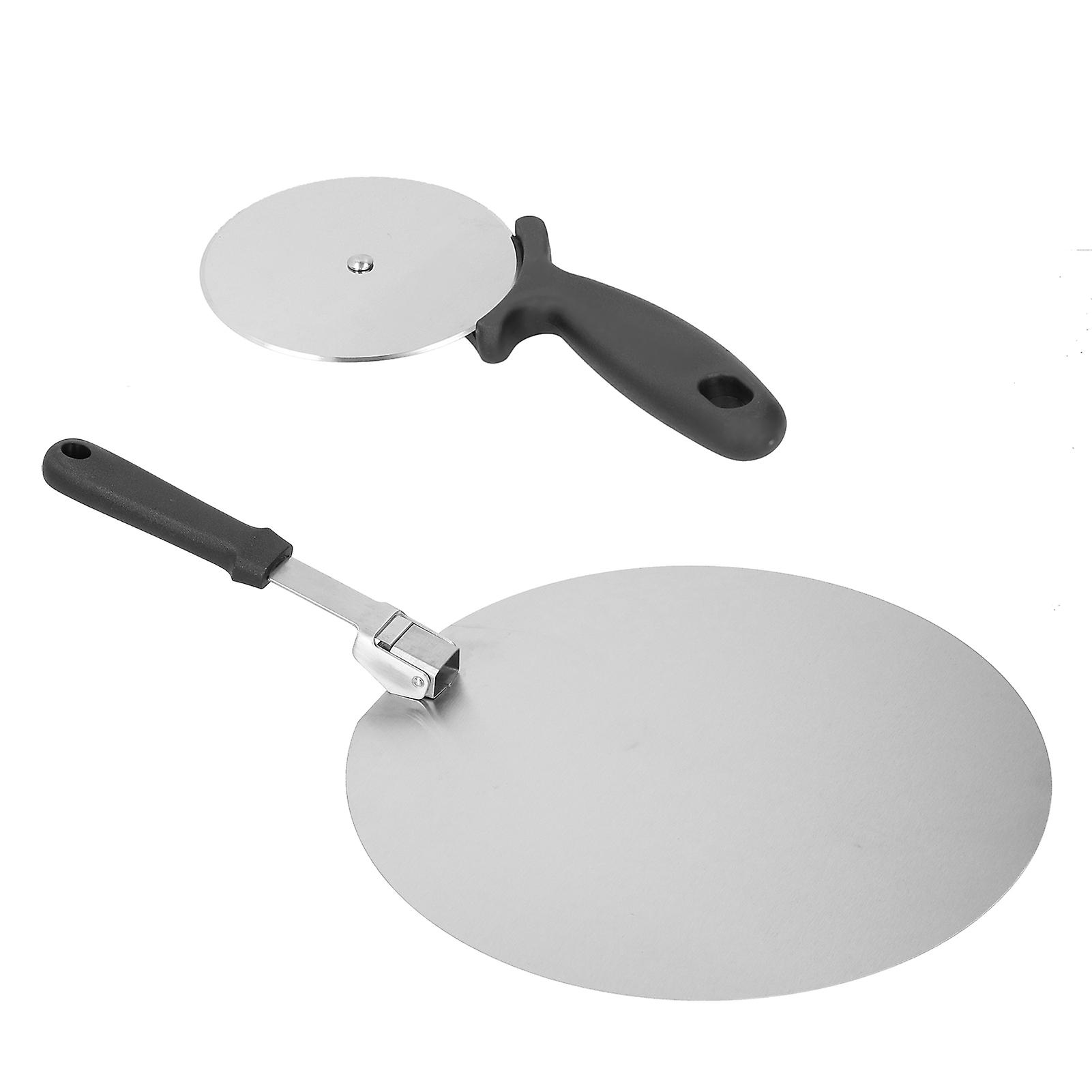 Stainless Steel Pizza Peel Shovel Spatula Folding Baking Cheese Lifter Tool for Serving Food12in