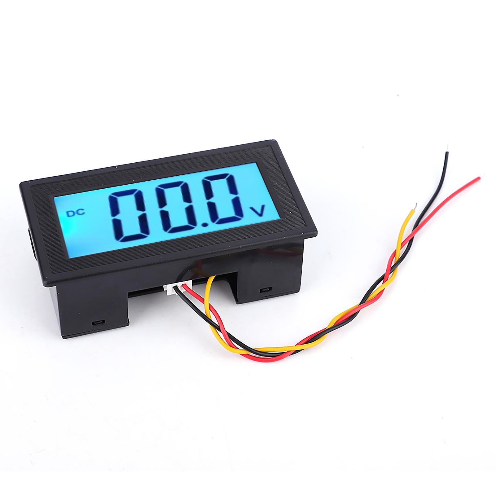 YB5135DB LCD Digital Voltmeter 500V Blue Backlight 78x42x26mm