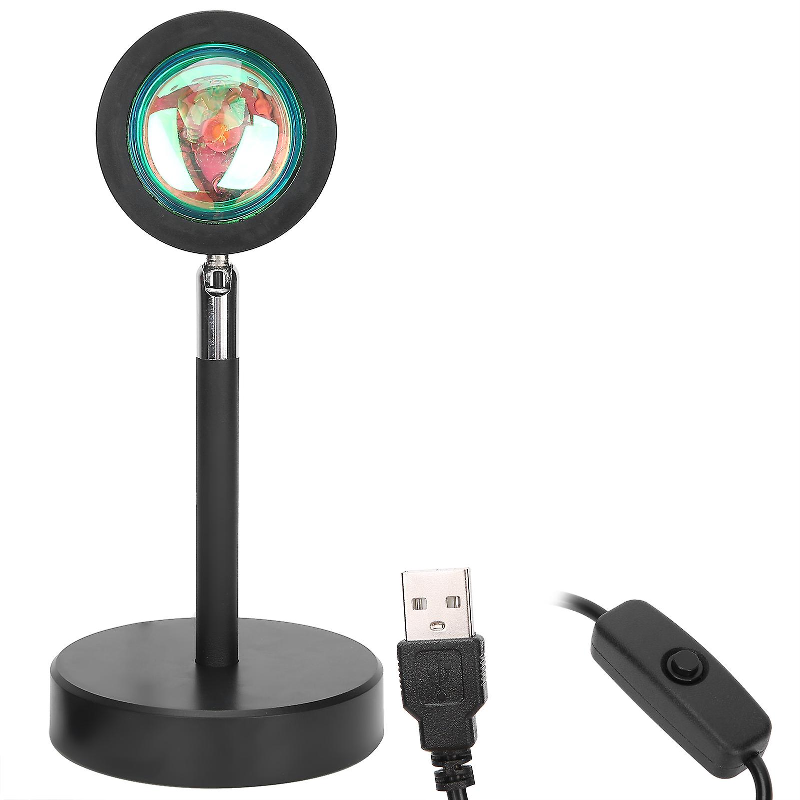 Adjustable USB LED Projection Lamp for Bedroom & Live Streaming