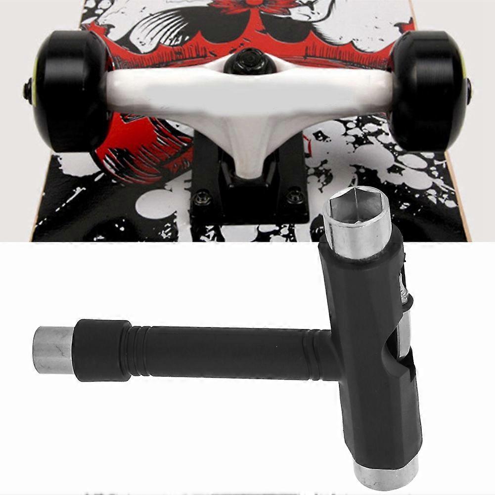 Durable Skateboard T shape Wrench & L Shape Spanner Portable Screwdriver Tool Assembly