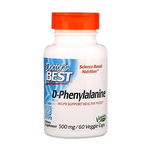 D-Phenylalanine, 500mg 60 vegetable capsules