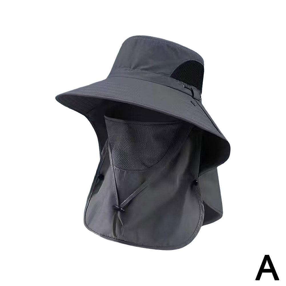 Detachable Eaves Cap Wide Brim Face and Neck Protection Sun Hat