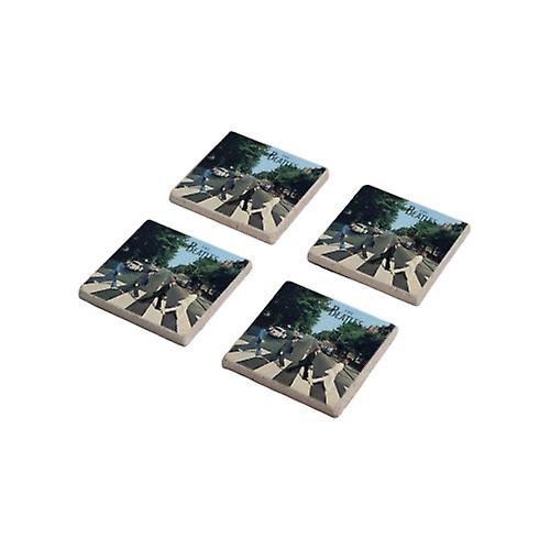 Abbey Road Beatles Stone Coasters Set