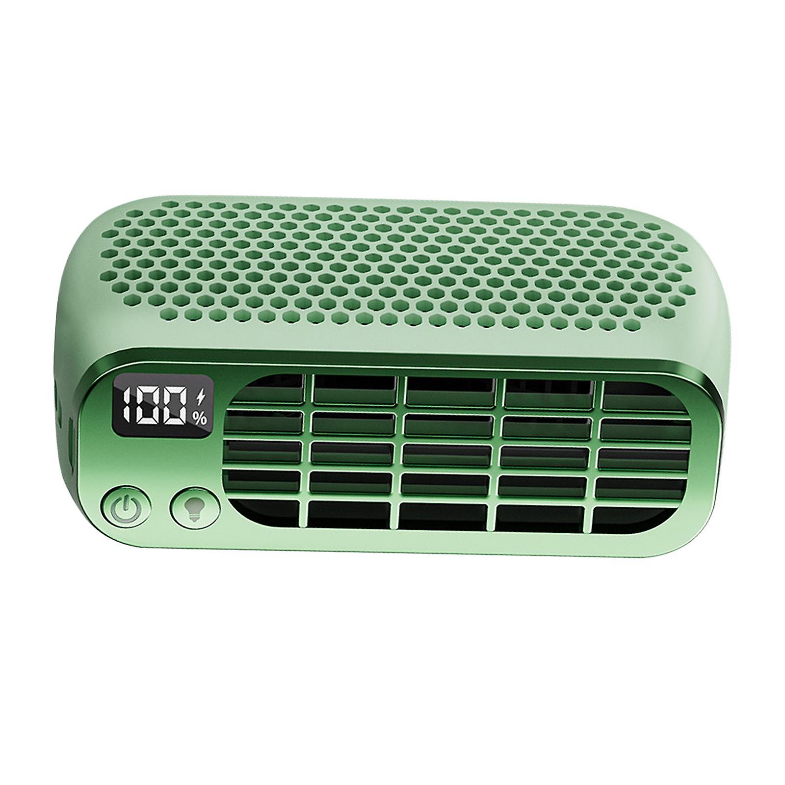 مروحة تبريد مروحة محمولة صغيرة 5 سرعات مروحة محمولة لغرفة النوم مكتب التخييم الأخضر