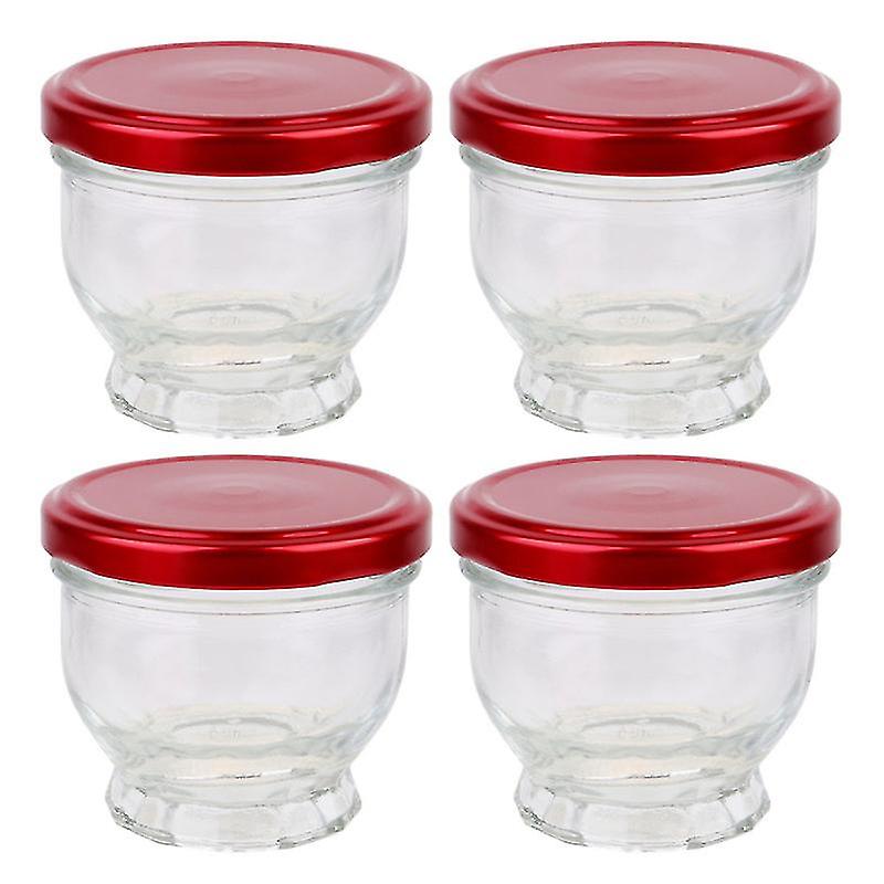 4pcs Glass Dessert Jars