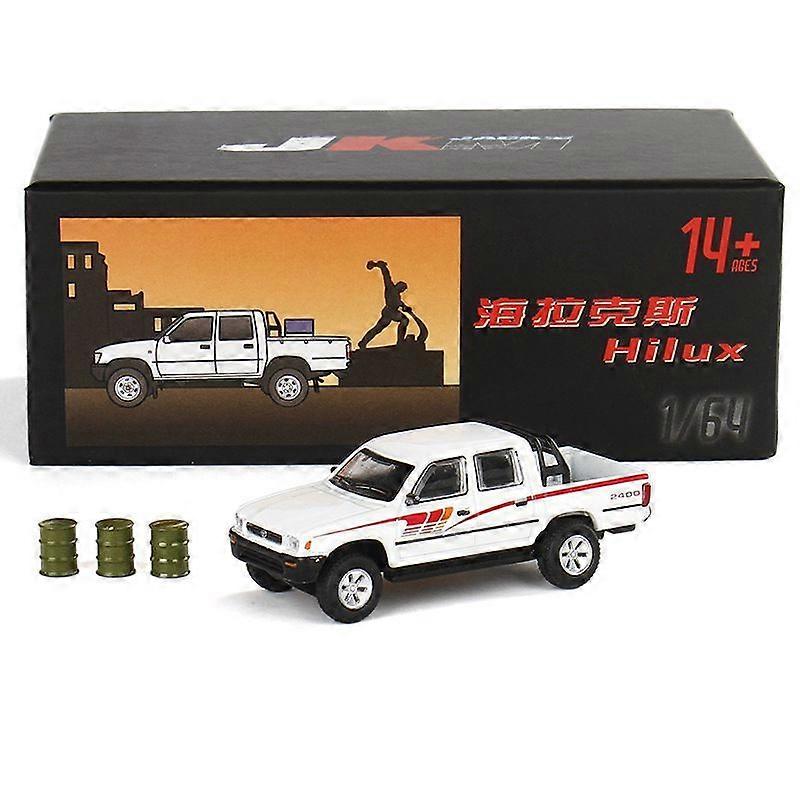 1/64 טויוטה Hilux טנדר טנדר מכונית צעצוע JKM 3 '' סגסוגת רכב דגם חינם גלגל Diecast מתכת אוסף מתנה לילדים מכוניות צעצוע
