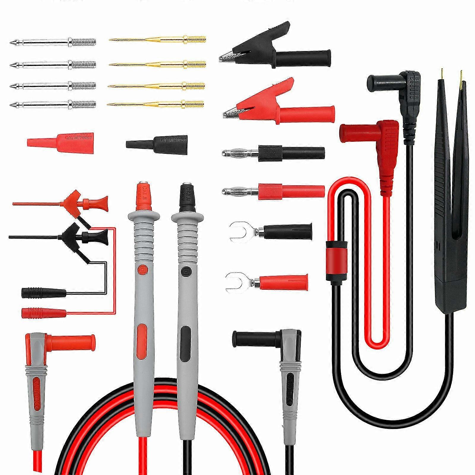 Digital Multimeter Test Lead Kit Fluke Electrical Alligator Clip Probe