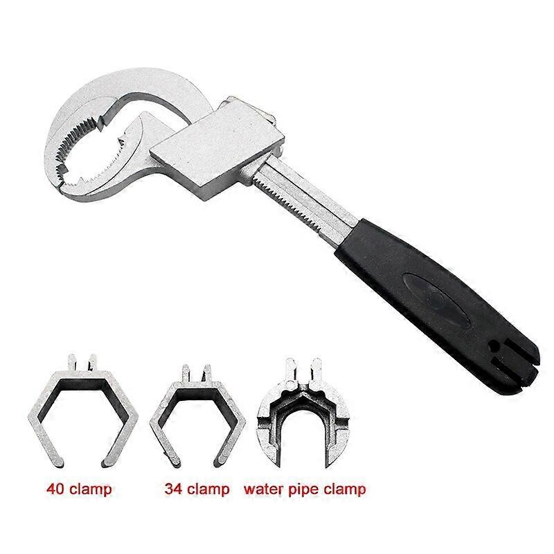 Universal Adjustable Double~ended Wrench Multifunctional Bath Wrench Aluminium Alloy Open End Spanner Bathroom Repair Hand Tool ST1M123