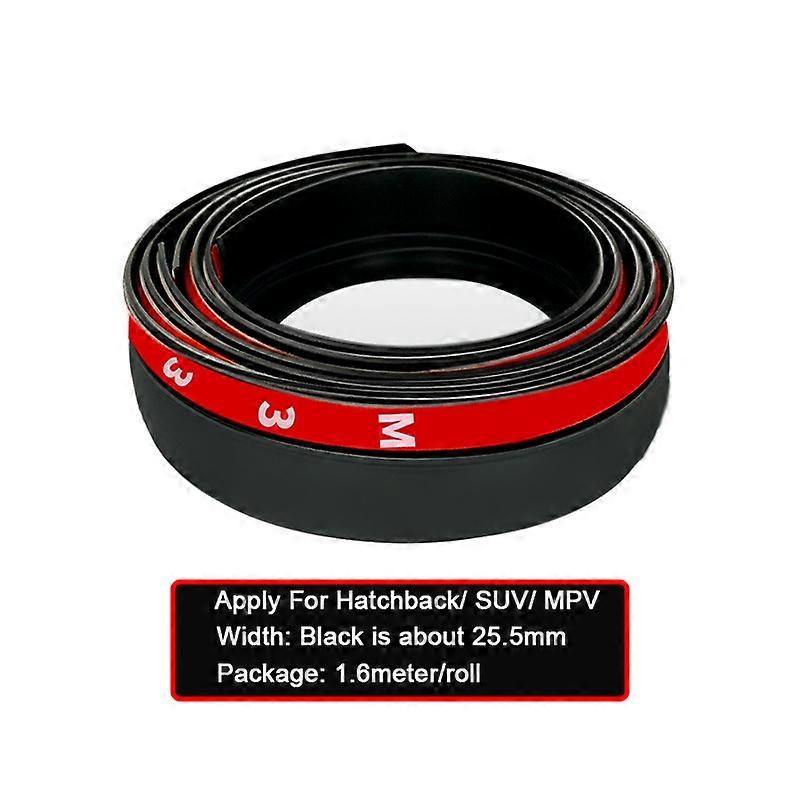 1.6M Universal Car Styling Trunk Trim Edge Seal Strip Rubber Weatherstrip Sticker For SUV MPV Hatchback Auto Exterior Accessory