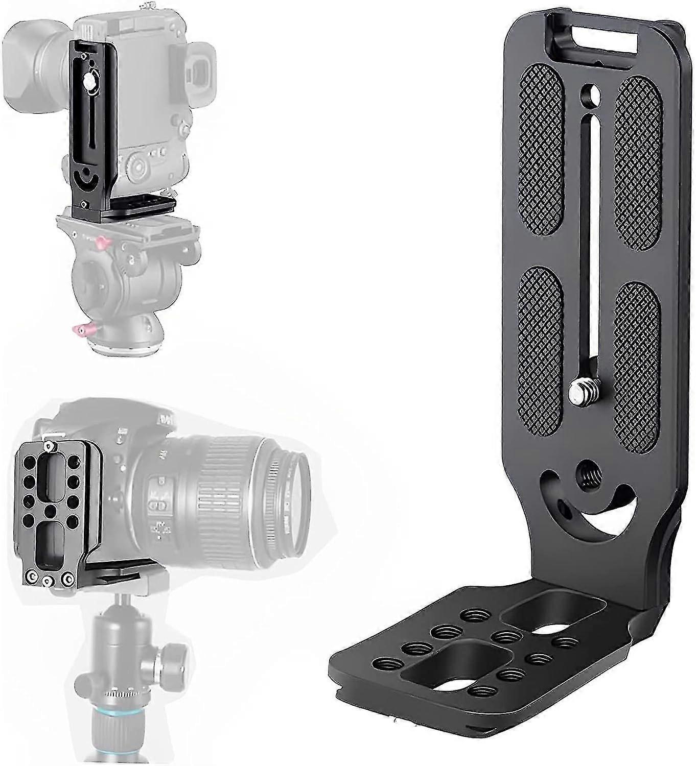 Dslr Camera L Bracket Vertical Horizontal Switching Tripod Quick Release Plate For Canon Nikon Sony Dji Osmo Ronin Zhiyun Stabilizer