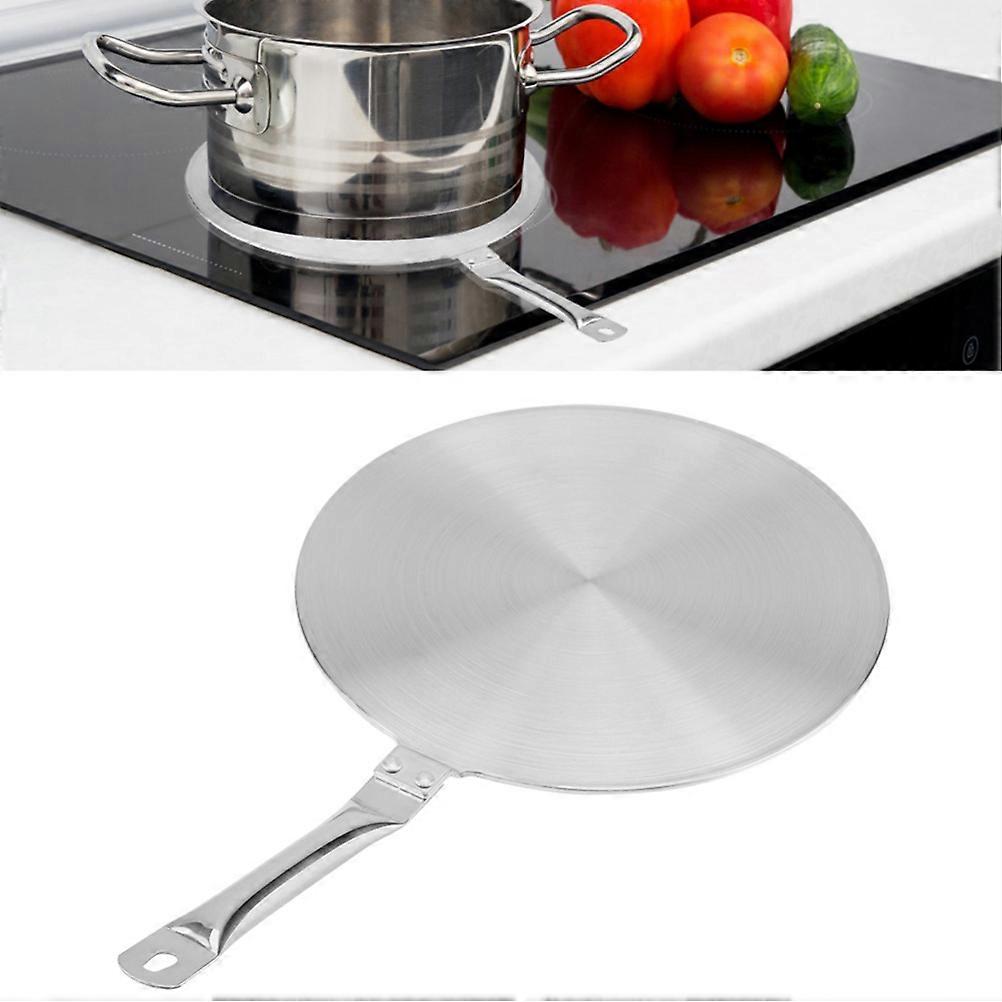 Stainless Steel Heat Diffuser Plate For Induction Cooktops - 6.3 Inch Rose Gold Induction Adapter With Handle - View #5
