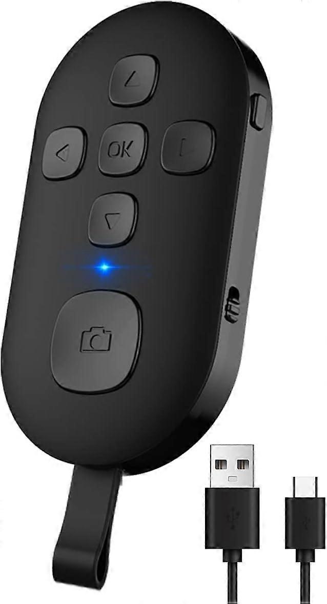 Remote Control for TIK Tok Bluetooth Remote Contro Type-C Rechargeable (Black)