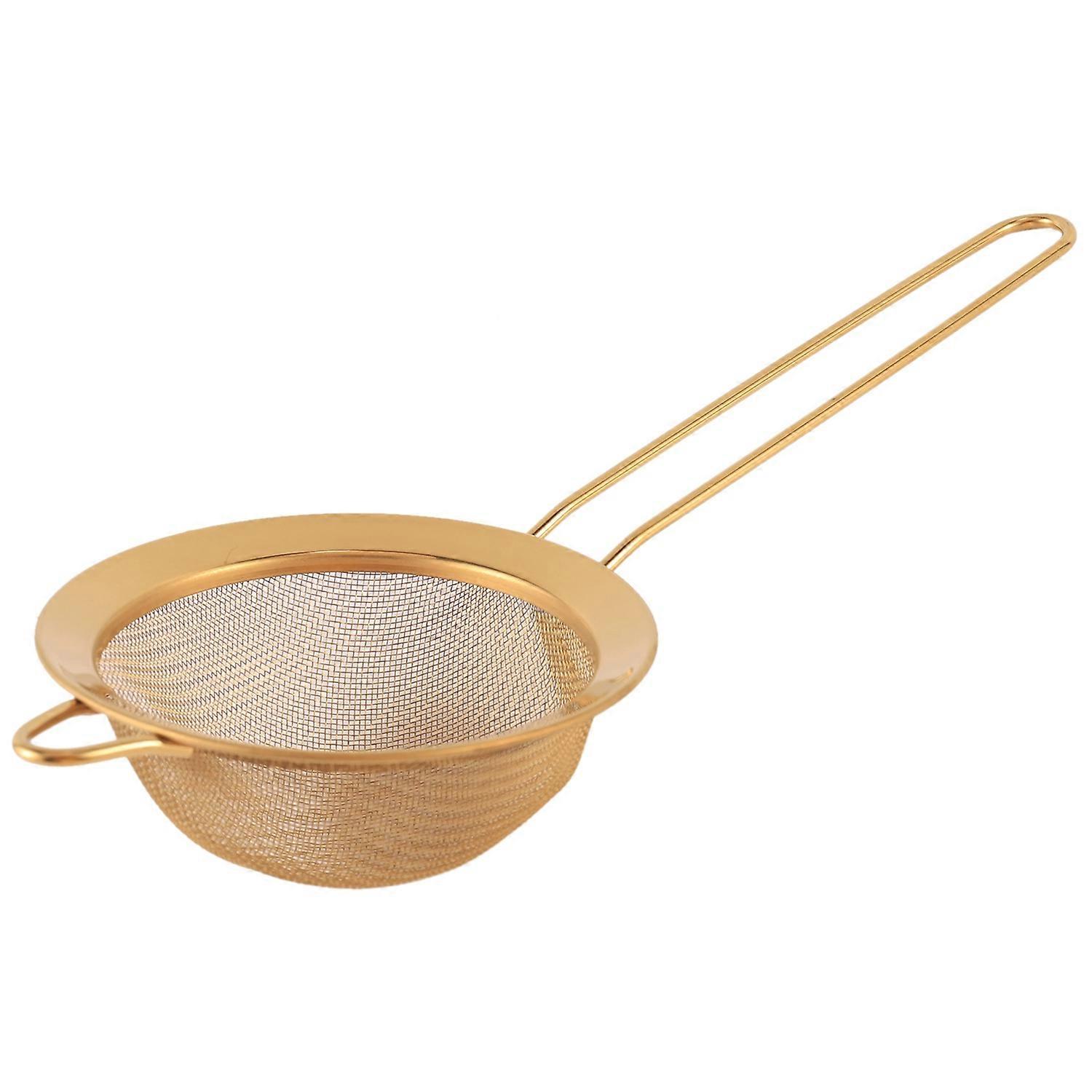 Rustfrit stål Finmasket Olieslibemaskine Golden Flour Sifter Sigte Kolanders Mel Kaffe Mesh Filter