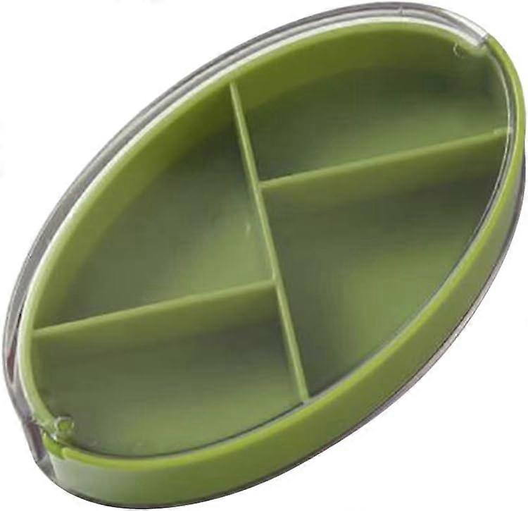 4 Compartments Pill Box for Travel and Daily Use Medication Dispenser Holder for up to 4 Times Dailywhite