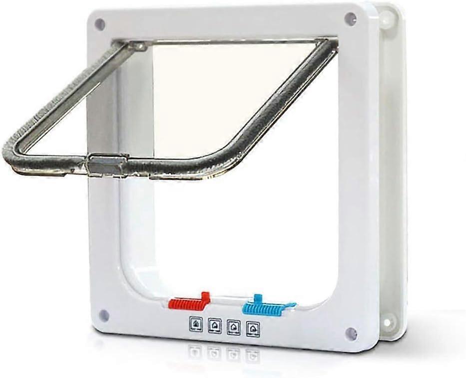 with Tunnel Cutout Cover Dog Cat Flap Cat Door with Lock Easy to Inst OZR