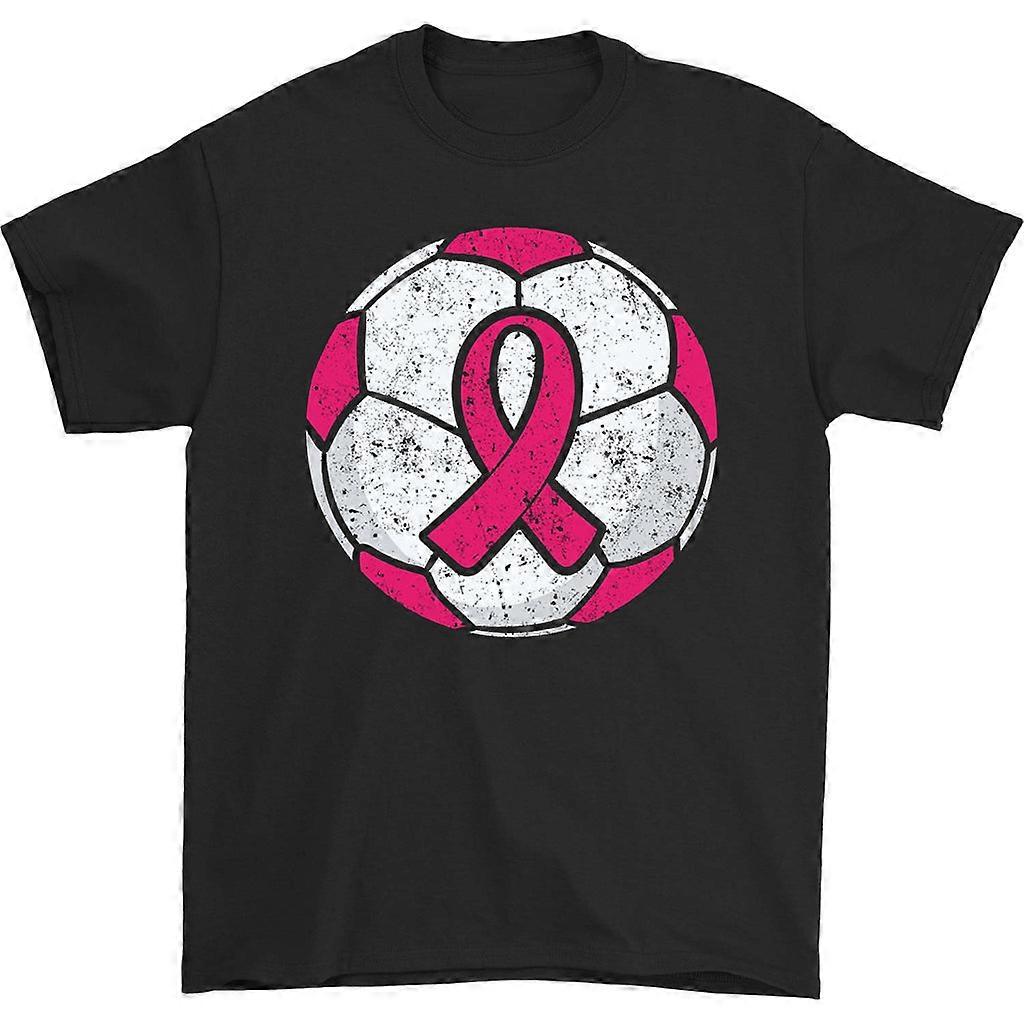 Fotball rosa sløyfe T-skjorte