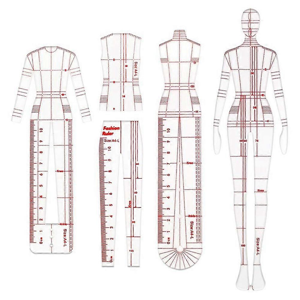 Fashion Illustration Rulers Sketching Templates Ruler Sewing Humanoid Patterns Design Clothing Meas