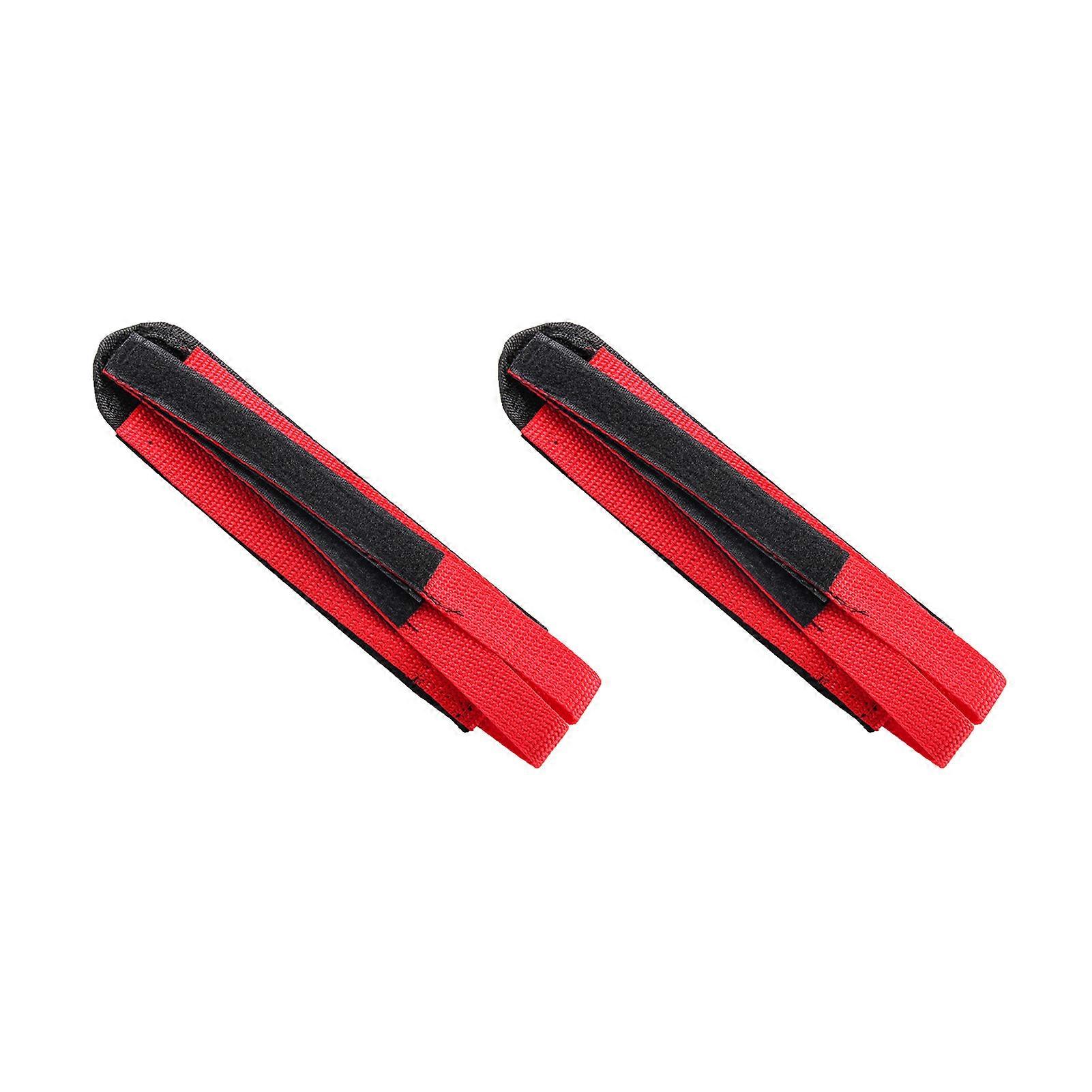 2Pcs Bike Pedal Straps with Fastener Tape Wear Resistant Ultra-light Adjustable Anti-Slip Universal Bicycle Feet Straps Biking Accessory
