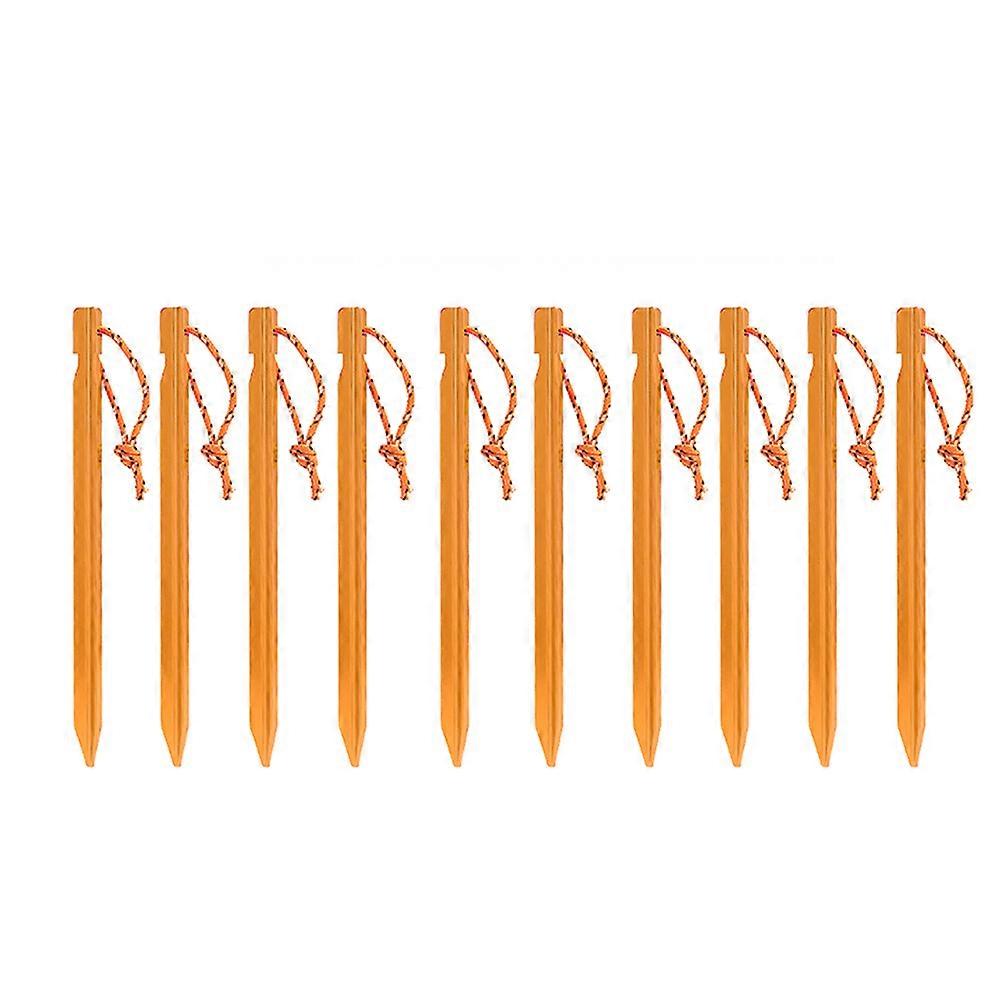 18cm Triangular Beach Tent Nail with Rope Stable Durable Garden Ground Pegs for Tent Installing
