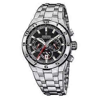 Festina chrono bike Montre à quartz analogique pour homme avec bracelet en acier inoxydable F20670/6
