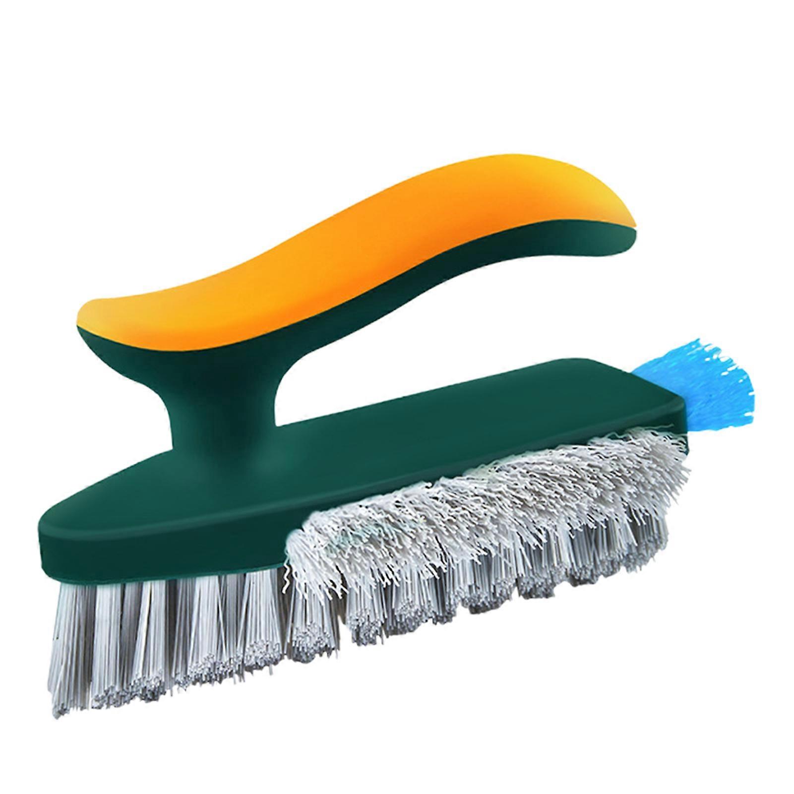 Floor Crevice Cleaning Brush with Scraper V Shape Design 90 Degree All Rounded