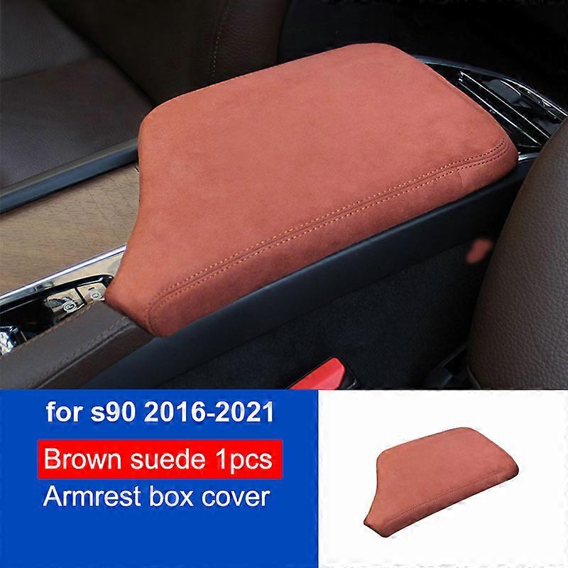 Biltillbehör för volvo XC60 S60 V60 S90 V90 XC90 Inredning Trim Flanell Bilkonsol Förvaring Armstöd Box Skyddsöverdrag