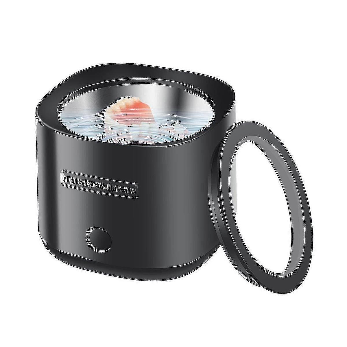 قابس الاتحاد الأوروبي ، منظف بالموجات فوق الصوتية 30 واط لأطقم الأسنان ، والمجوهرات ، والتجنيب ، منظف التجنيب بالموجات فوق الصوتية المحمولة- YKY416