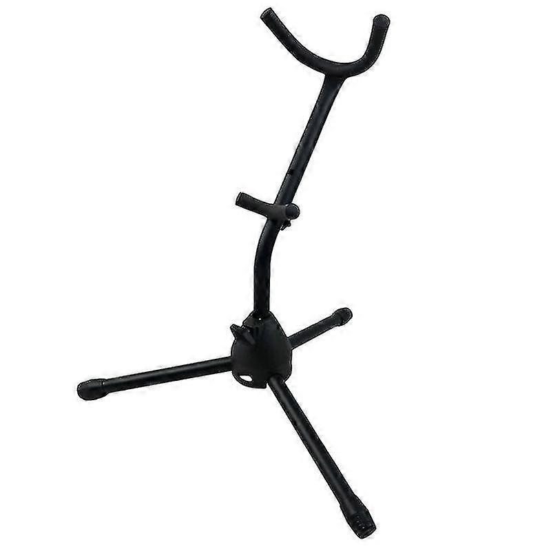 1pc Portable Tenor Saxophone Stand Sax Ground Tripod Holder Universal Saxophone Holder Saxophone Storage Rack For Home (black)