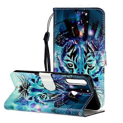 For Huawei P40 Lite E / Y7p Oil Embossed Coloured Drawing Pattern Horizontal Flip PU Leather Phone Case