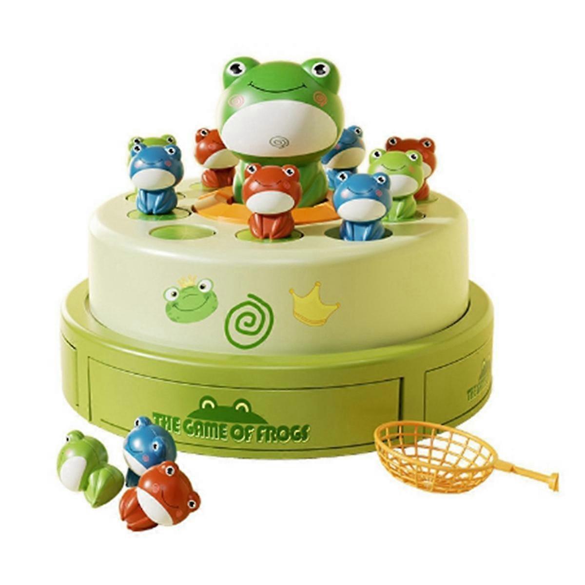 Kid Toy Launch Frog Cartoon Flying Frog Catching Development Sensory Interaction Puzzle Toy