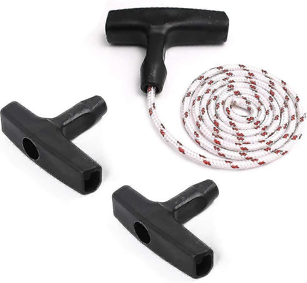 Starter Handle Lawn Mower Recoil Starter Rope With 3 Pieces Starter Handle Cord Mower Accessories For Most Lawn Mowers