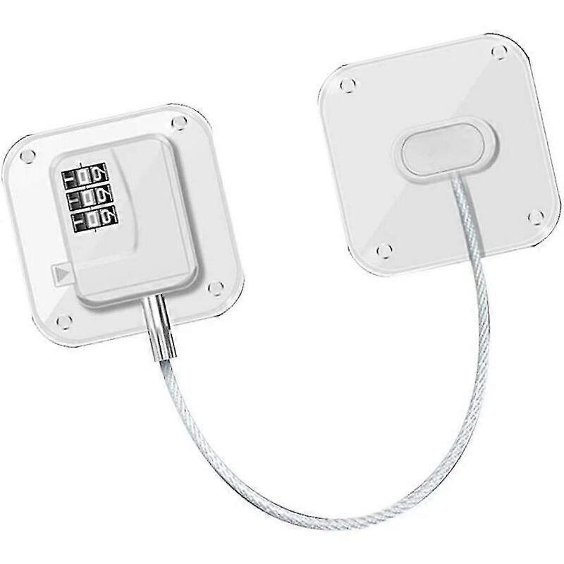 Latch and Bolt Refrigerator Lock Block Strong Adhesive Coded Wire Lock Drawer Lock Multifunctional Security Lock Cupboard Lock