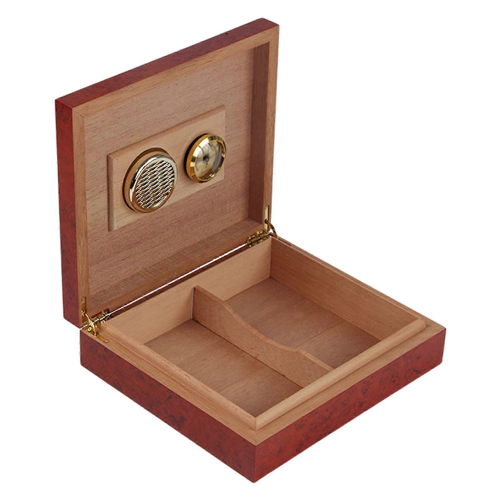 Humidor Box with Accurate Digital Hygrometer Accurate Humidity Control Sealed Design Large-Capacity Design Humidor Container